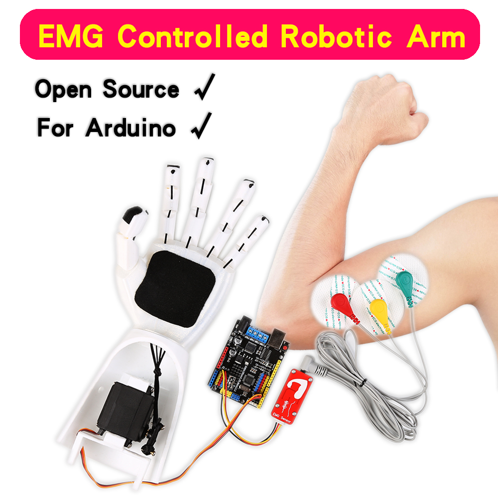Diy Electronics Kits - Sensor EMG Braço robótico Sensor de