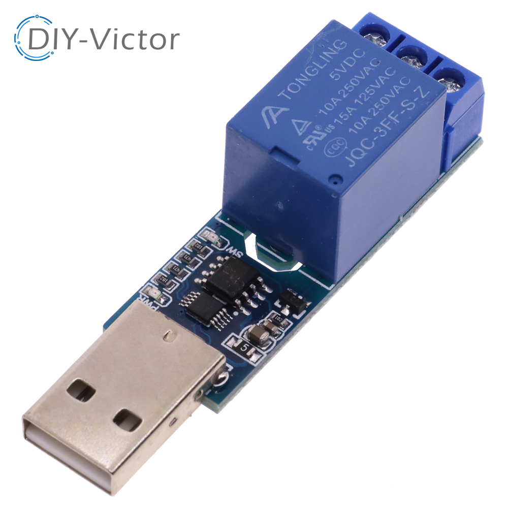 Relay Module 5V - Controle de porta serial usb, módulo