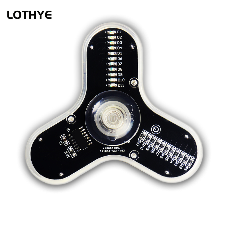 Diy Electronics Parts - Led fidget spinner fabricação alto-falante atmosfera