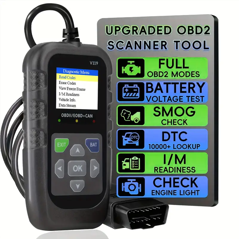 Logic Analyzer Usb - Leitor de Códigos OBD2 V119, Ferramenta