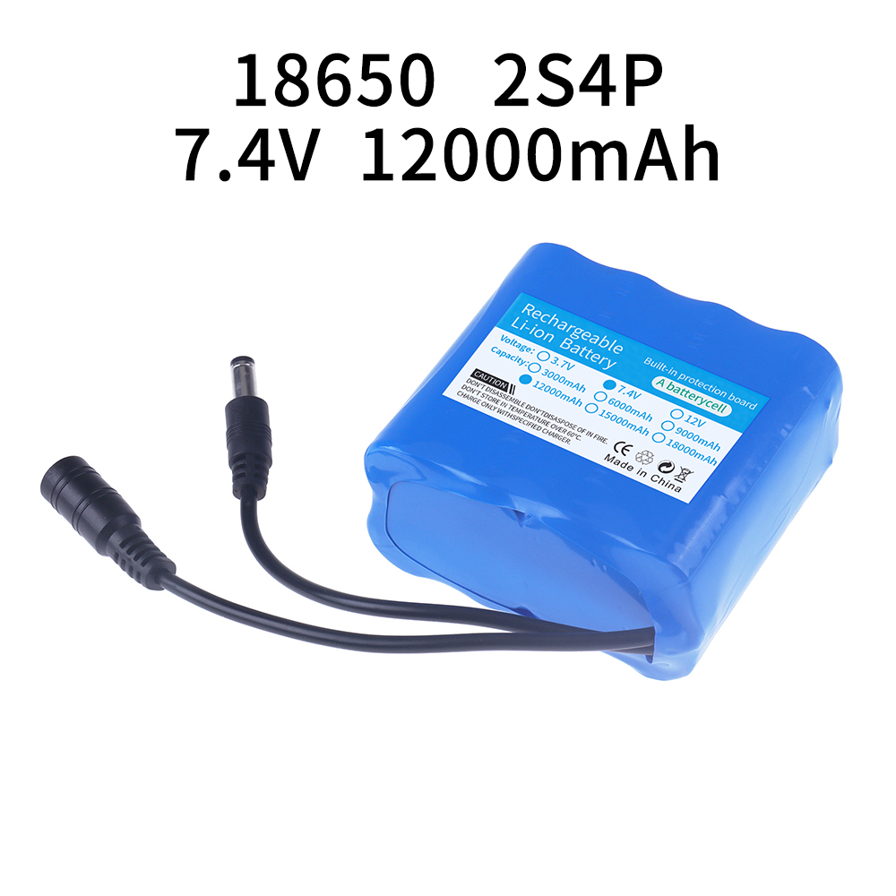 Bateria de lítio 2s4p 18650 7. - Diy Rc Electronics avaliação e preço