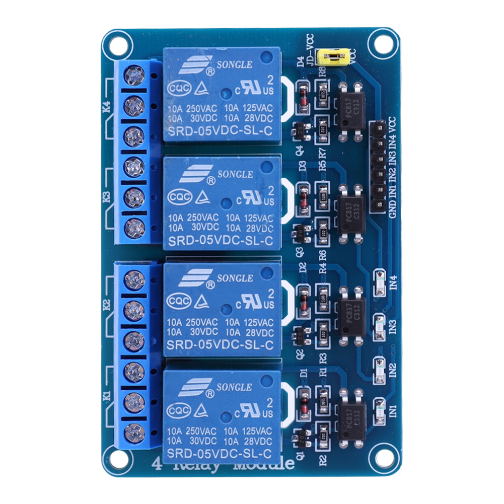 Placa de Relé de 4 Canais 5V 1 - Relay Module 5V avaliação e preço
