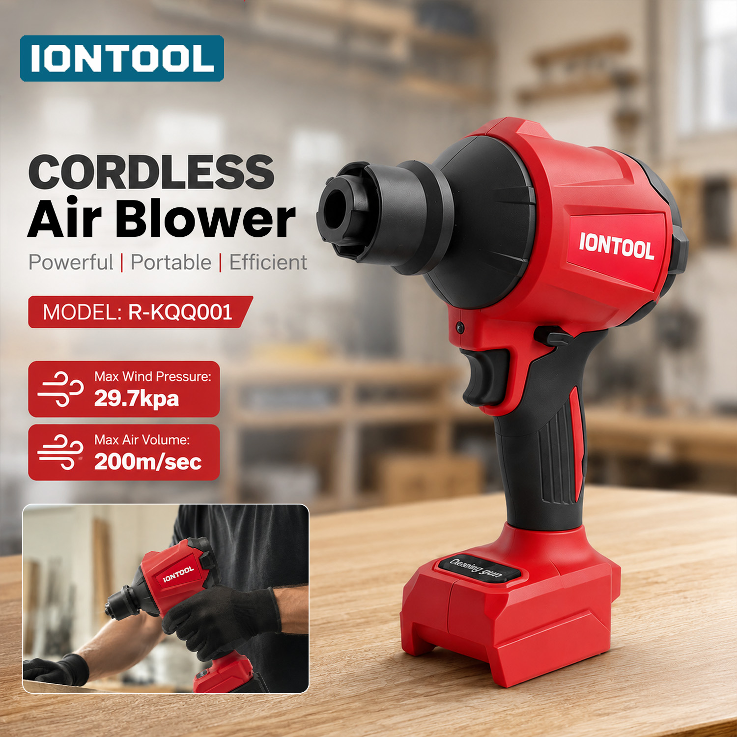 Soprador sem fio IONTOOL 200m/ - Diy Electronics Rack avaliação e preço