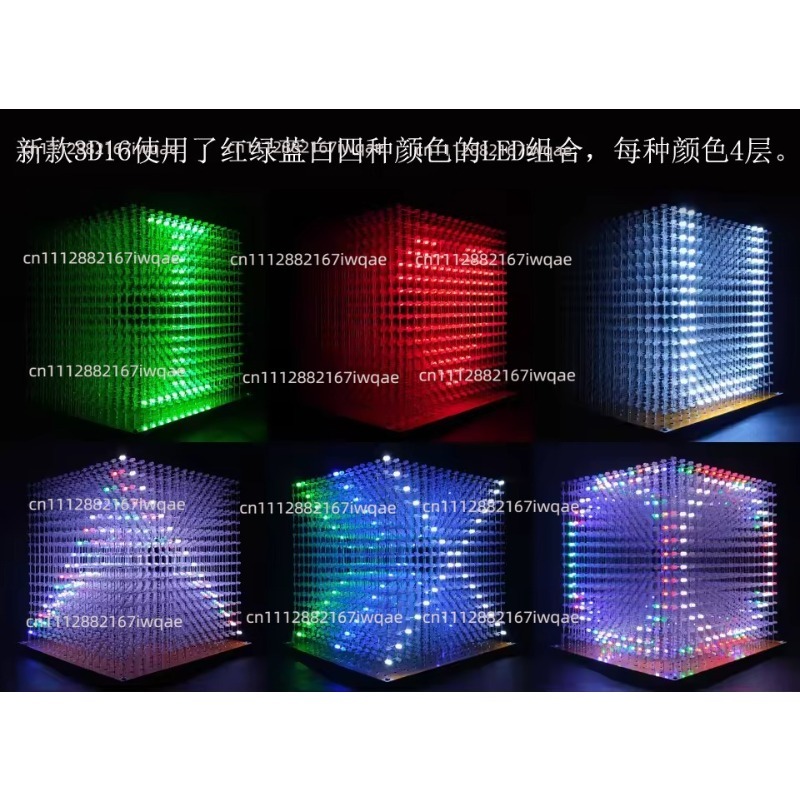 Kit de Cubo de Luz 3D16MINI 16 - Diy Electronics Parts avaliação e preço