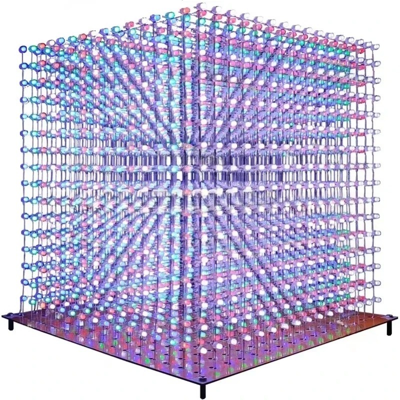 3 D16mini Light Cube Kit 16x16 - Diy Electronics Kits avaliação e preço