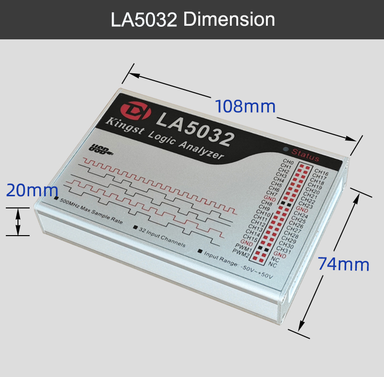 Kingst la5032 usb logic analyz - Logic Analyzer Usb avaliação e preço