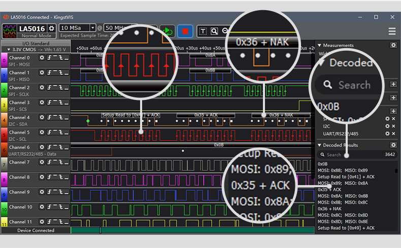 Kingst la5032 usb logic analyz - Logic Analyzer Usb avaliação e preço
