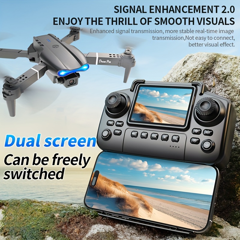 Drone dobrável E99 PRO MAX com - Diy Drone Electronics avaliação e preço