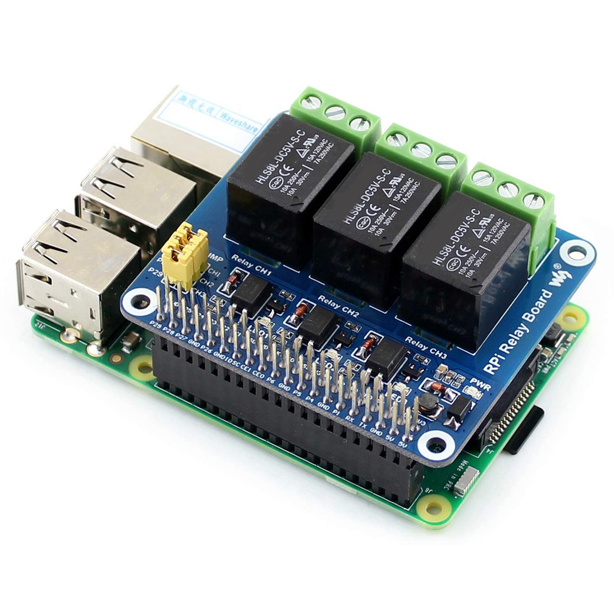 Módulo de Relé Waveshare 5V de - Relay Module 5V avaliação e preço
