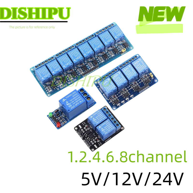 Dc 5v 12v 24v 1 2 4 6 8 canais - Relay Module 5V avaliação e preço